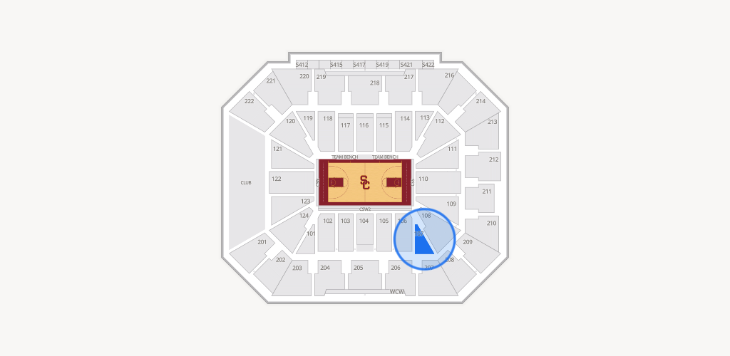 Galen Center Seating Chart