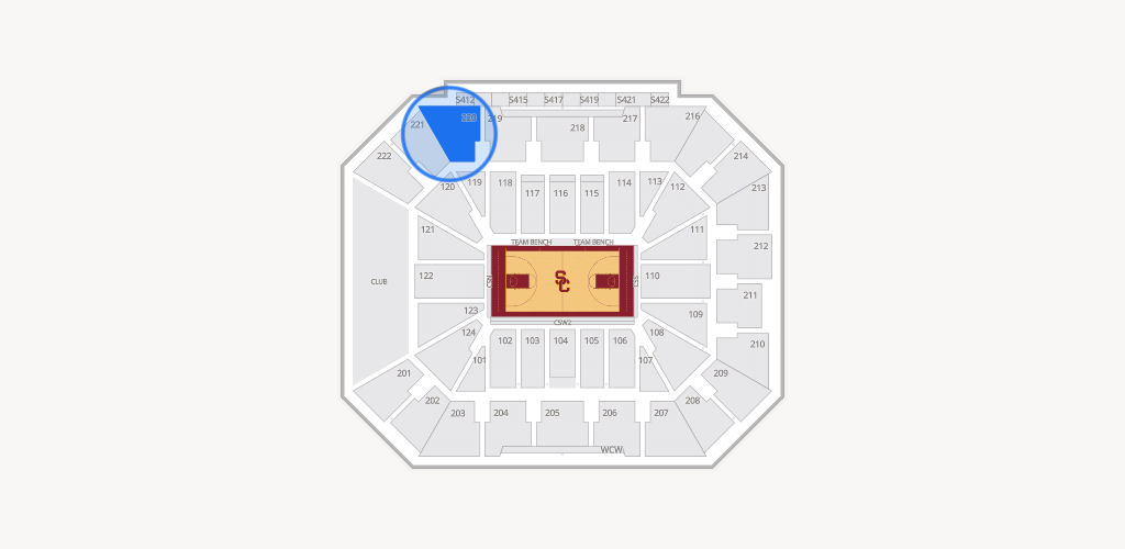 Galen Center Seating Chart
