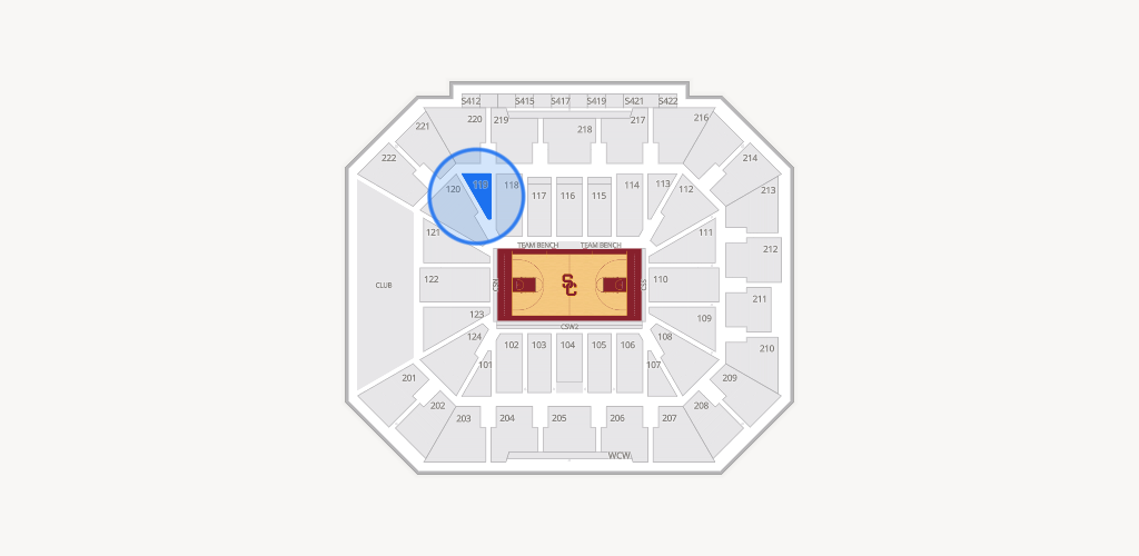 Galen Center Seating Chart