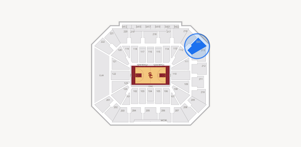 Galen Center Seating Chart