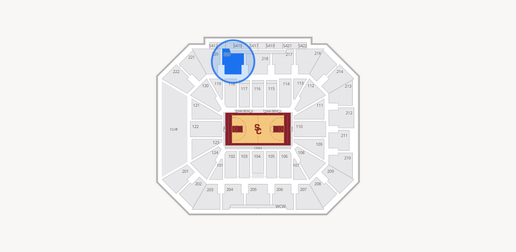 Galen Center Seating Chart