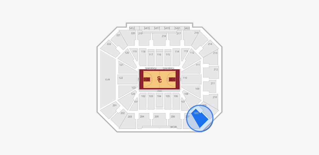 Galen Center Seating Chart