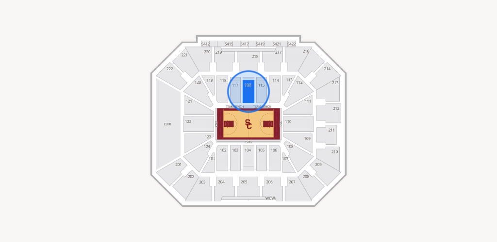 Galen Center Seating Chart