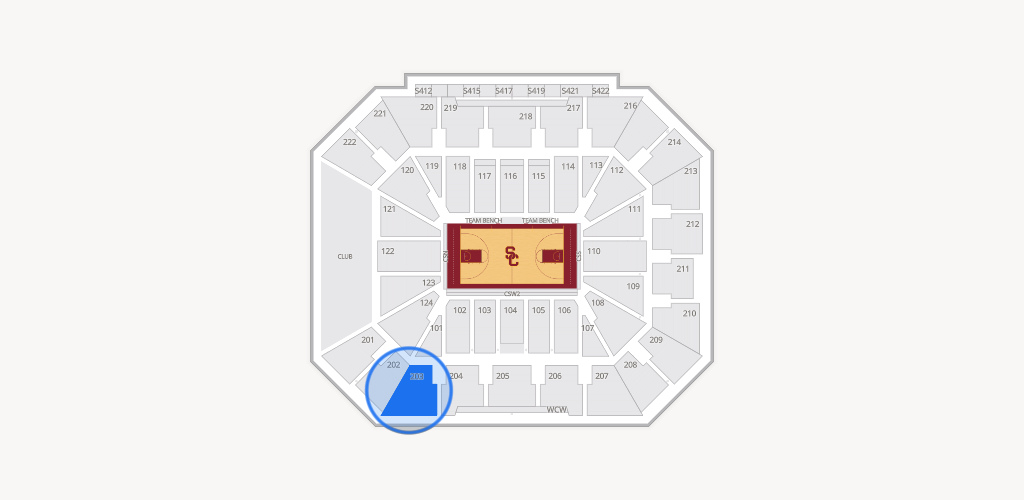 Galen Center Seating Chart