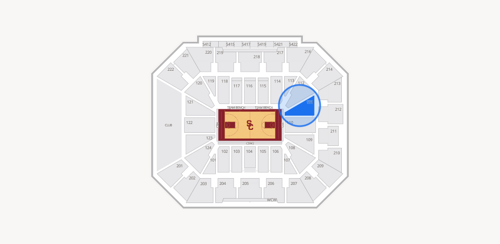 Galen Center Seating Chart
