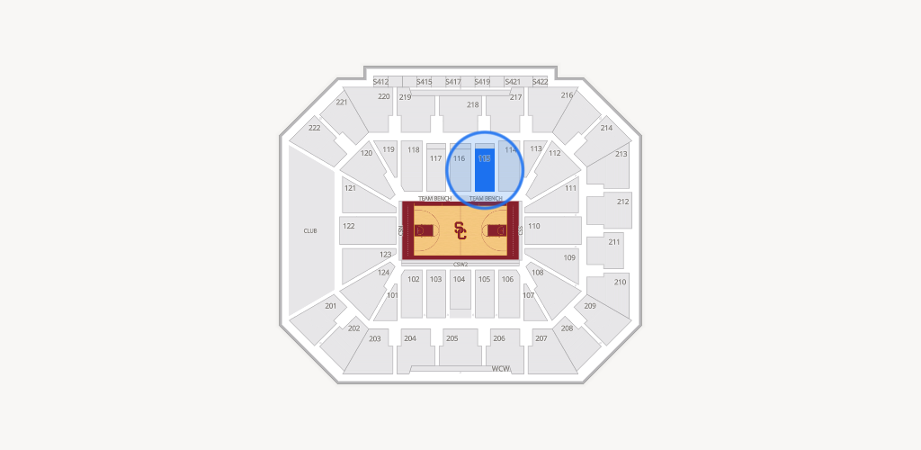 Galen Center Seating Chart