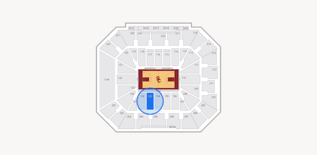 Galen Center Seating Chart