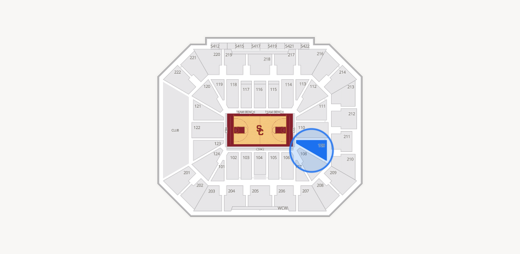 Galen Center Seating Chart