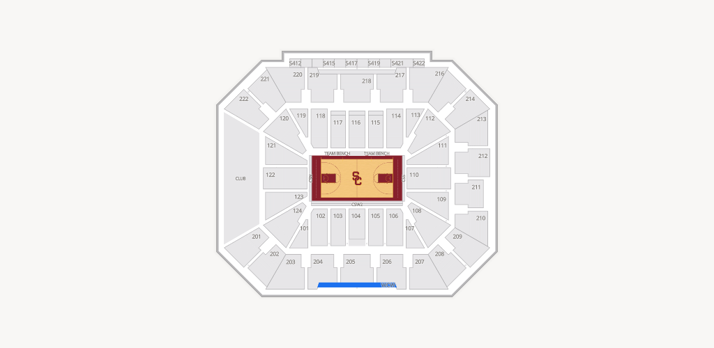 Galen Center Seating Chart