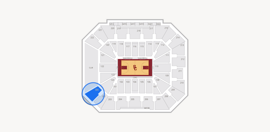 Galen Center Seating Chart