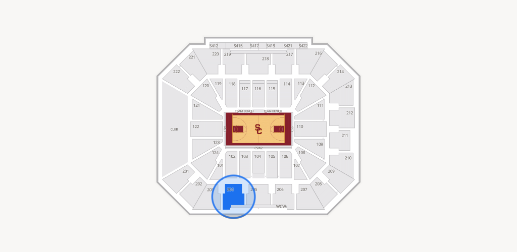 Galen Center Seating Chart