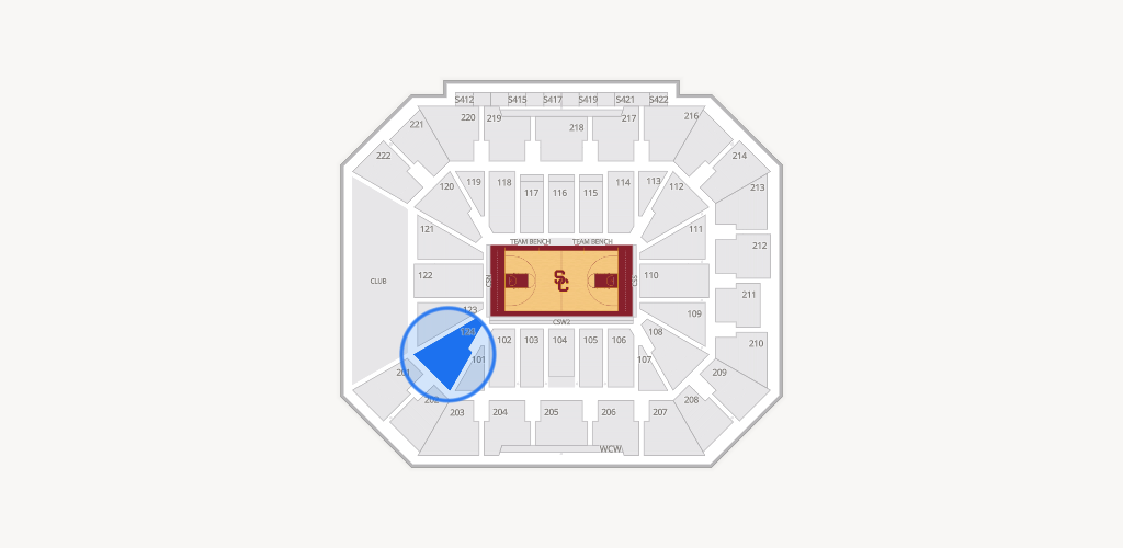 Galen Center Seating Chart
