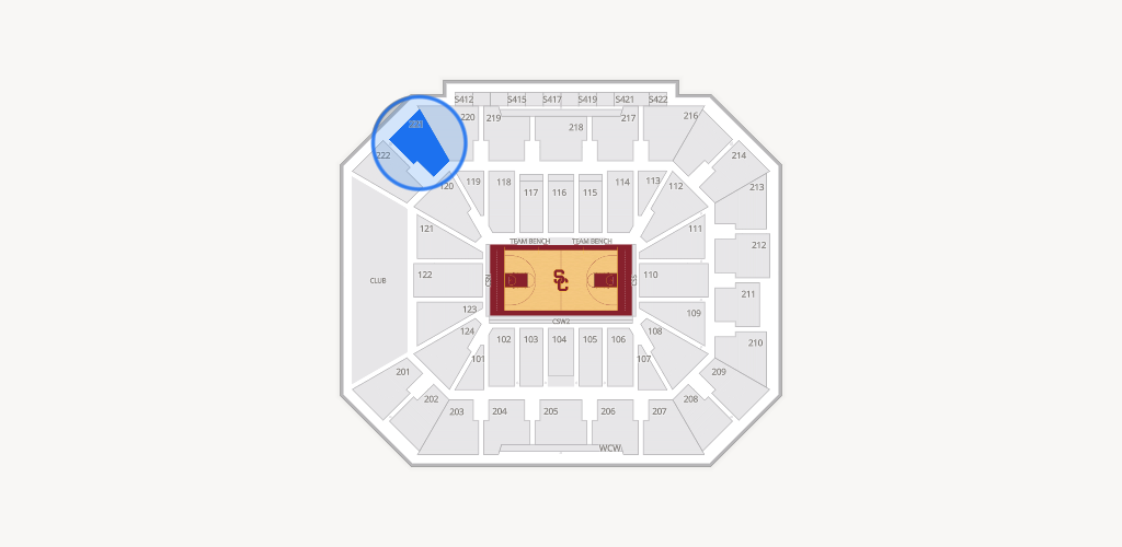 Galen Center Seating Chart