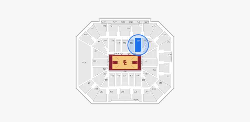 Galen Center Seating Chart