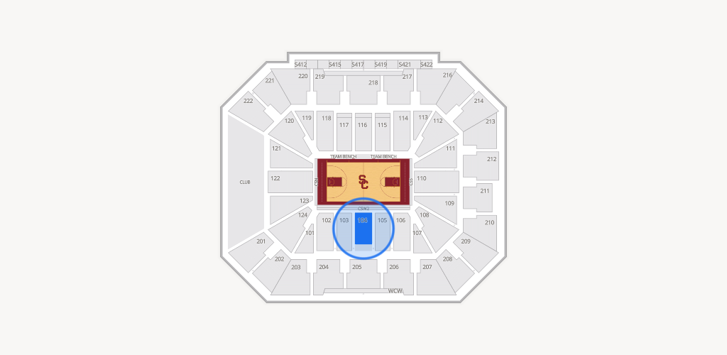 Galen Center Seating Chart
