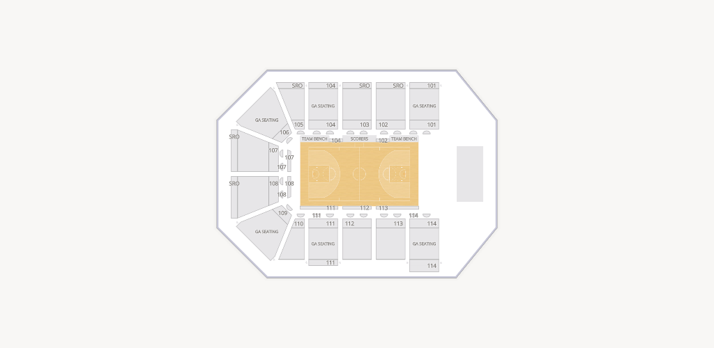 Gateway Center Arena at College Park Seating Chart