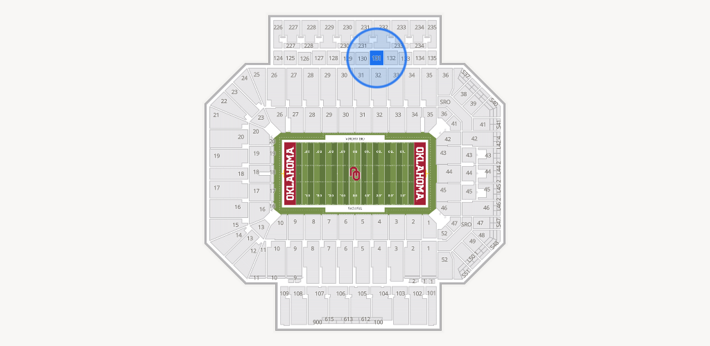 Gaylord Family Oklahoma Memorial Stadium Seating Chart