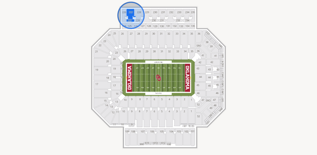Gaylord Family Oklahoma Memorial Stadium Seating Chart