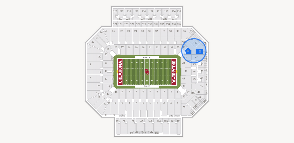 Gaylord Family Oklahoma Memorial Stadium Seating Chart
