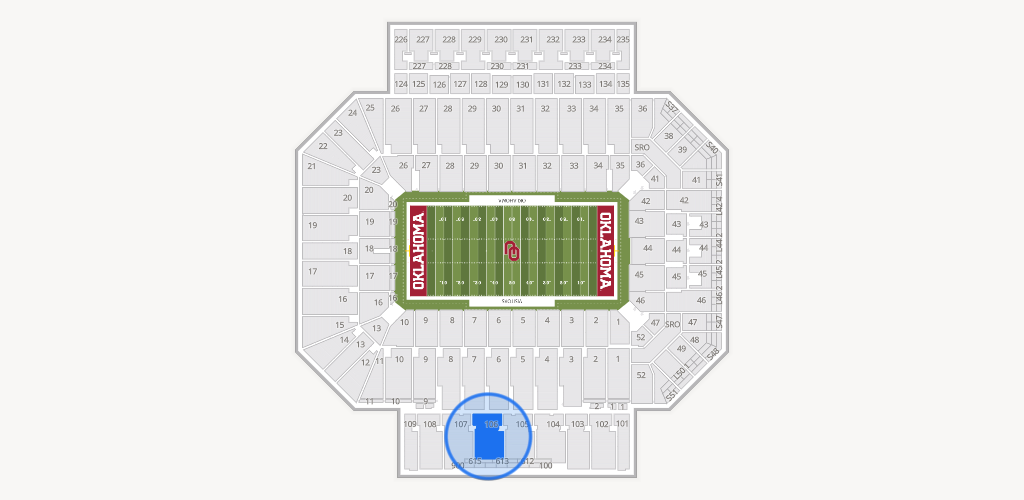 Gaylord Family Oklahoma Memorial Stadium Seating Chart