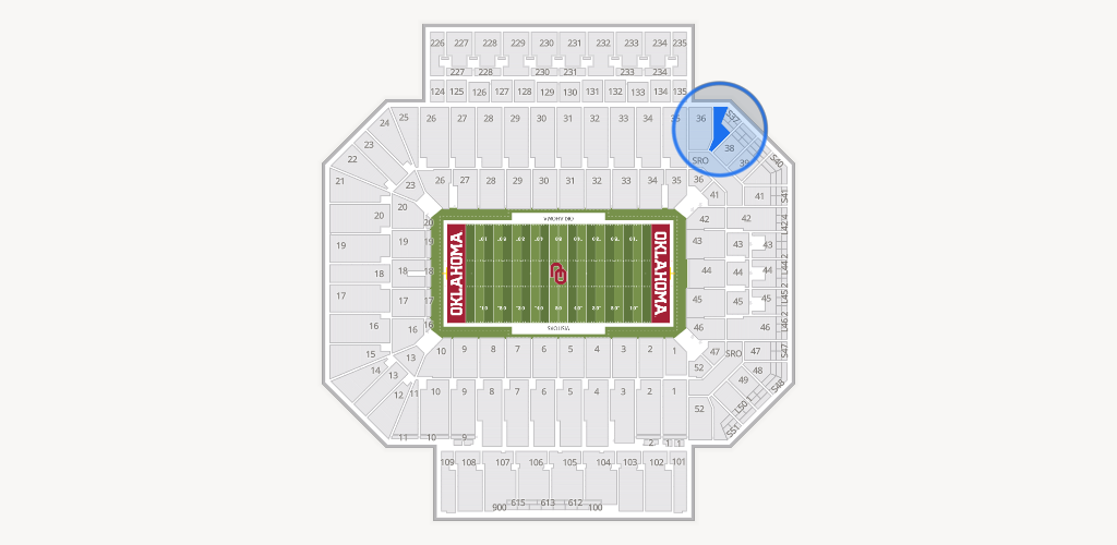 Gaylord Family Oklahoma Memorial Stadium Seating Chart