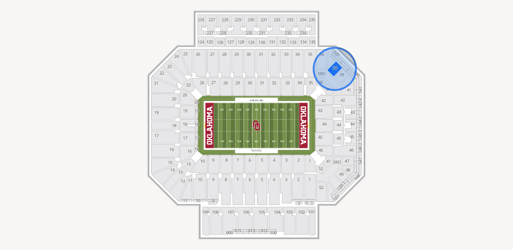 Gaylord Family Oklahoma Memorial Stadium Seating Chart