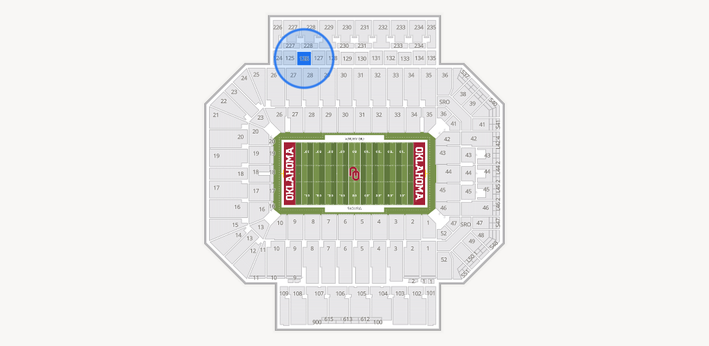 Gaylord Family Oklahoma Memorial Stadium Seating Chart