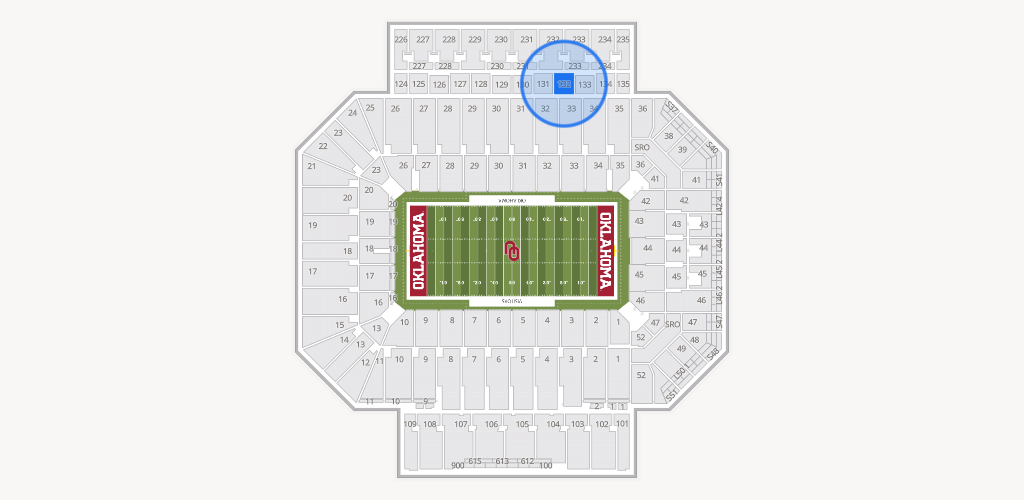 Gaylord Family Oklahoma Memorial Stadium Seating Chart
