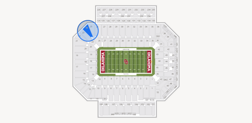 Gaylord Family Oklahoma Memorial Stadium Seating Chart
