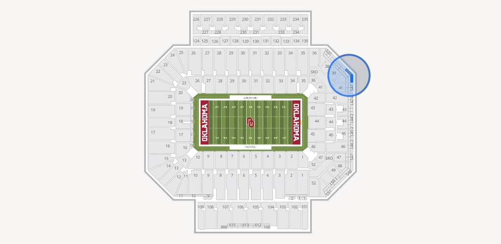 Gaylord Family Oklahoma Memorial Stadium Seating Chart