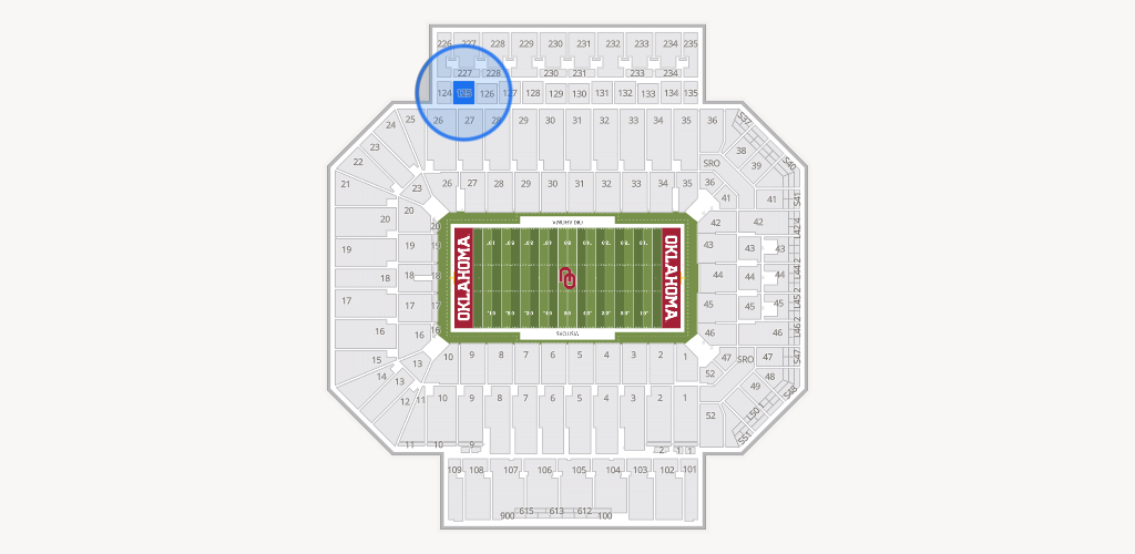 Gaylord Family Oklahoma Memorial Stadium Seating Chart