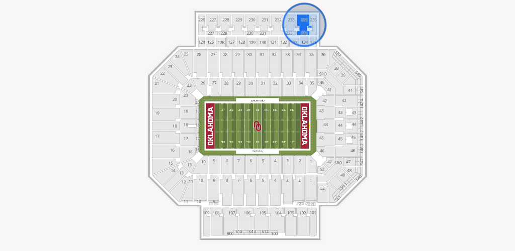 Gaylord Family Oklahoma Memorial Stadium Seating Chart