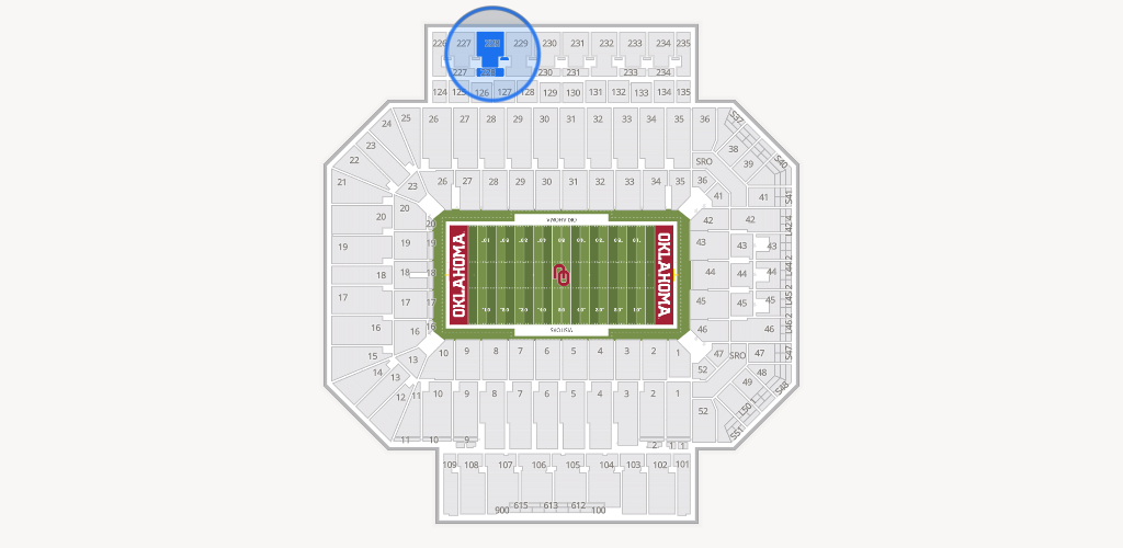 Gaylord Family Oklahoma Memorial Stadium Seating Chart
