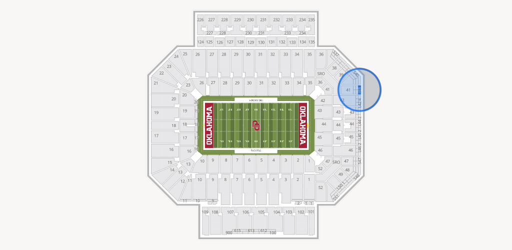 Gaylord Family Oklahoma Memorial Stadium Seating Chart