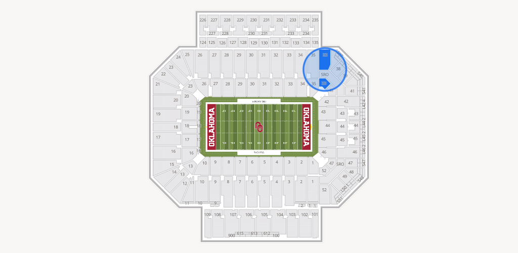 Gaylord Family Oklahoma Memorial Stadium Seating Chart