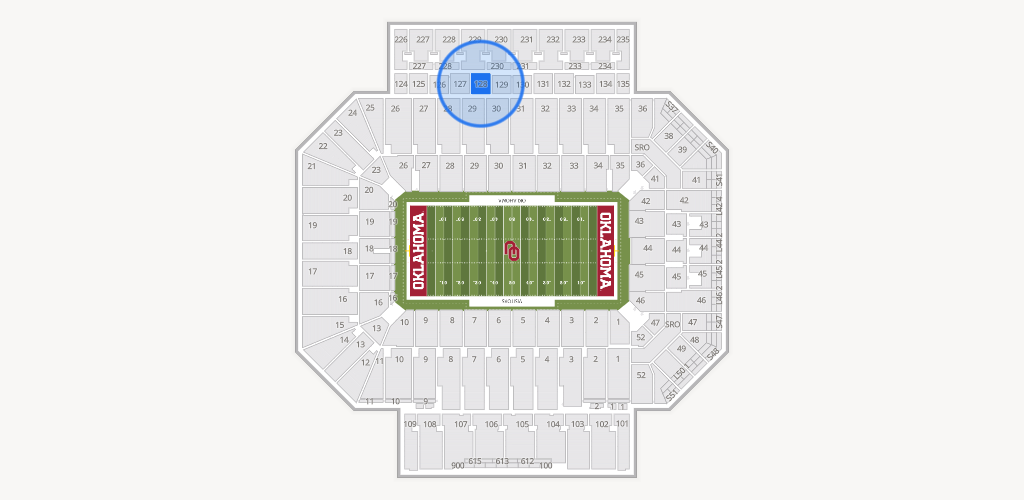 Gaylord Family Oklahoma Memorial Stadium Seating Chart