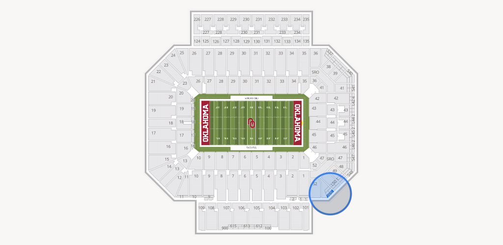 Gaylord Family Oklahoma Memorial Stadium Seating Chart
