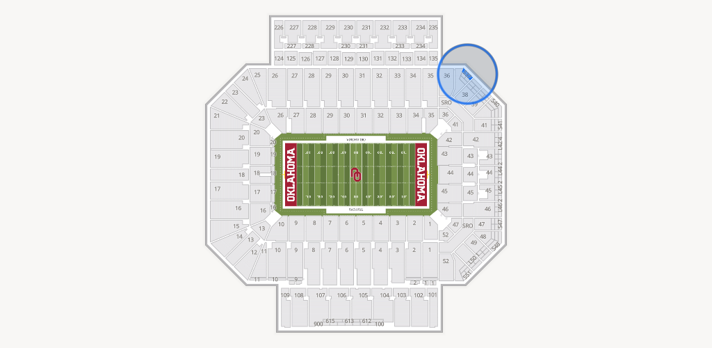 Gaylord Family Oklahoma Memorial Stadium Seating Chart