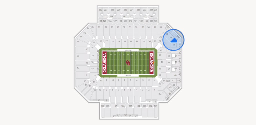 Gaylord Family Oklahoma Memorial Stadium Seating Chart