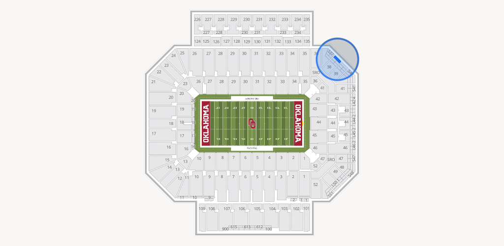 Gaylord Family Oklahoma Memorial Stadium Seating Chart