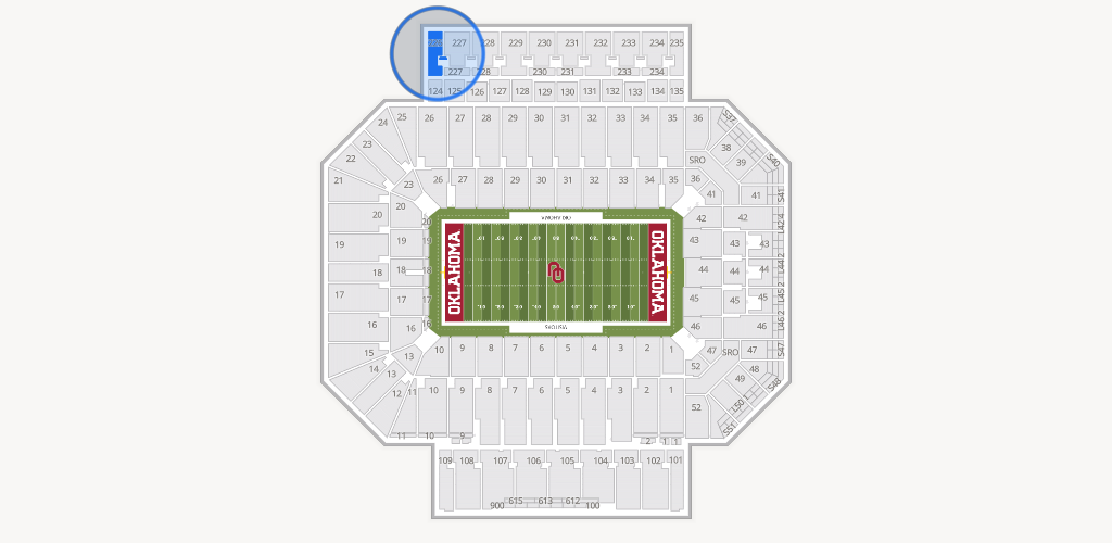 Gaylord Family Oklahoma Memorial Stadium Seating Chart
