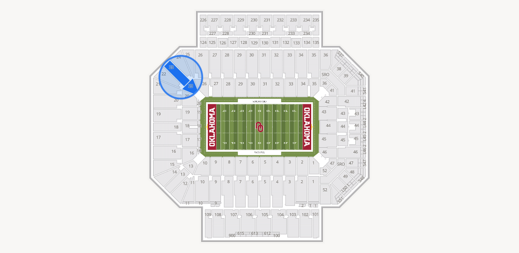 Gaylord Family Oklahoma Memorial Stadium Seating Chart