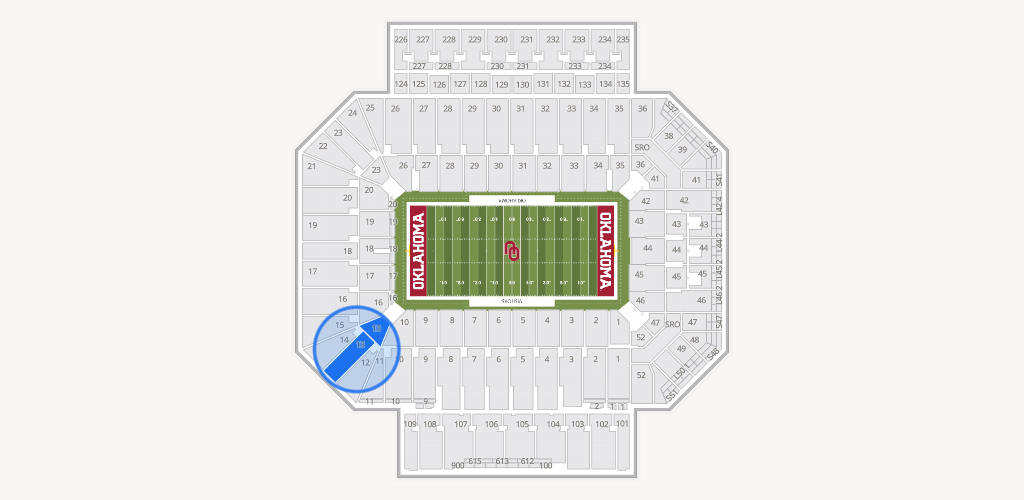 Gaylord Family Oklahoma Memorial Stadium Seating Chart