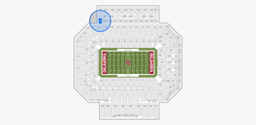 Gaylord Family Oklahoma Memorial Stadium Seating Chart