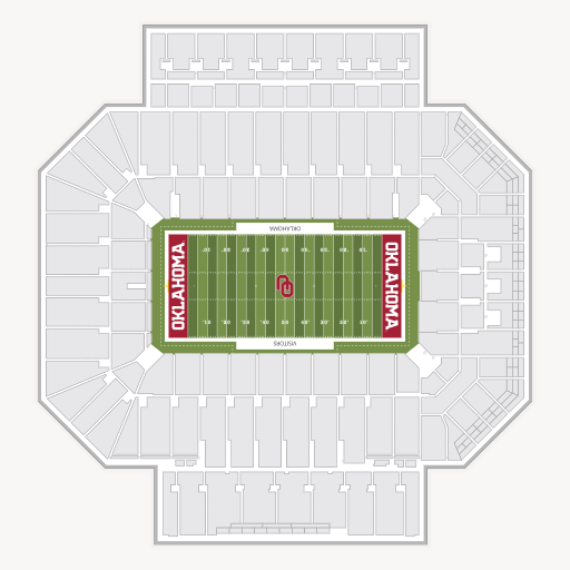 Gaylord Family Oklahoma Memorial Stadium seating chart