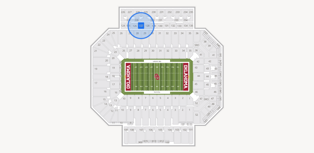Gaylord Family Oklahoma Memorial Stadium Seating Chart