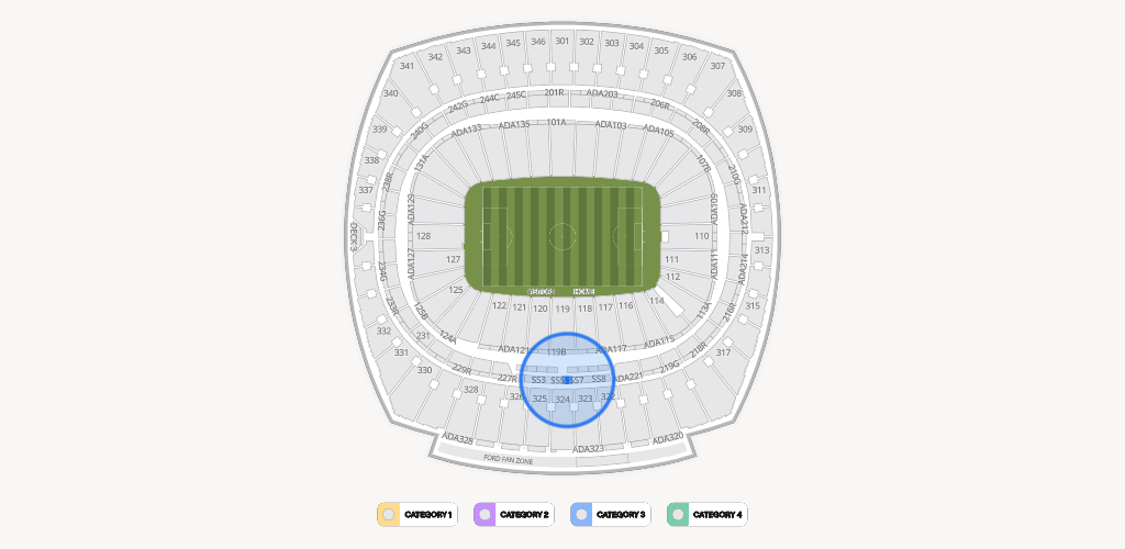 GEHA Field at Arrowhead Stadium Seating Chart