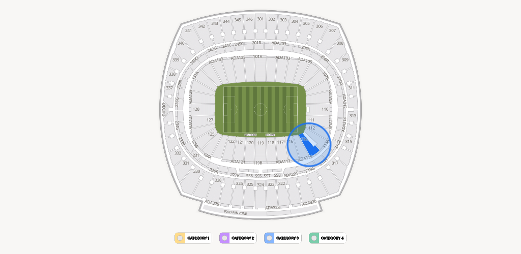 GEHA Field at Arrowhead Stadium Seating Chart