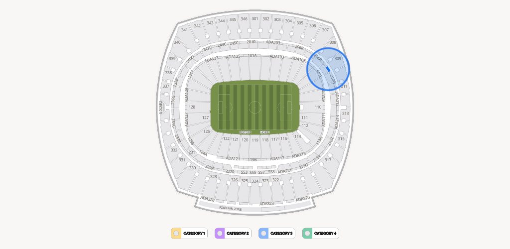 GEHA Field at Arrowhead Stadium Seating Chart