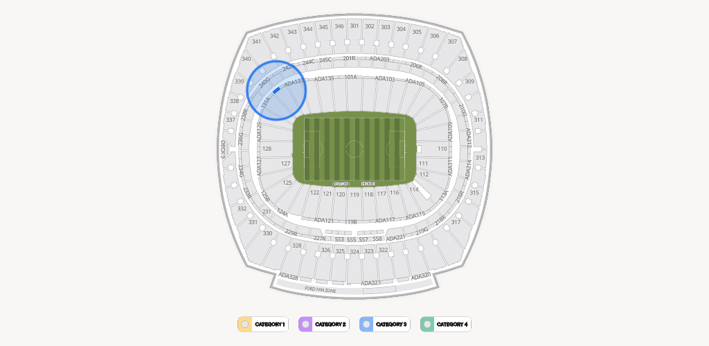 GEHA Field at Arrowhead Stadium Seating Chart